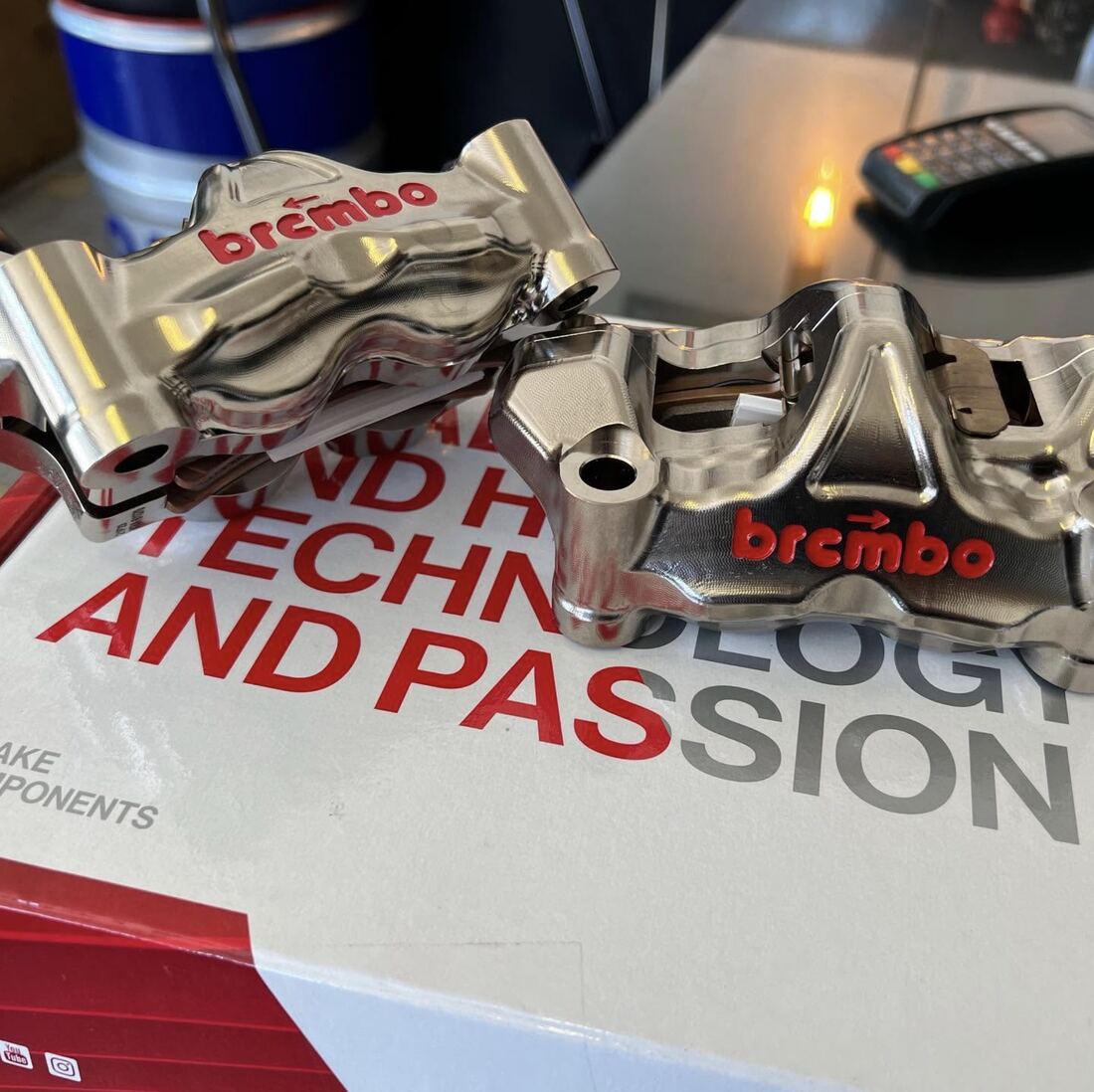 Étriers Brembo montés par l'atelier